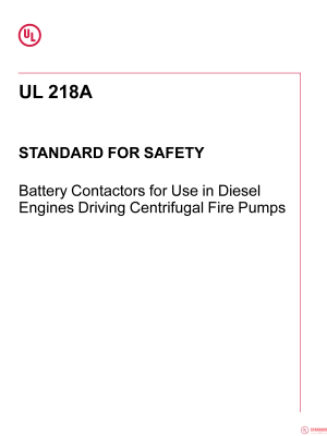 UL 218A PDF UL 218A PDF